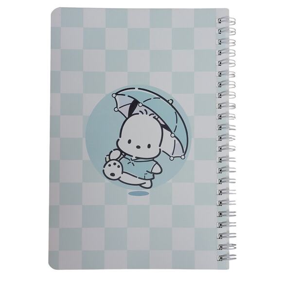 Pochacco Notebook & 4 Pens Set Sanrio Spiral Bound 5.5x8 Gift Stocking Stuffer - Picture 3 of 6
